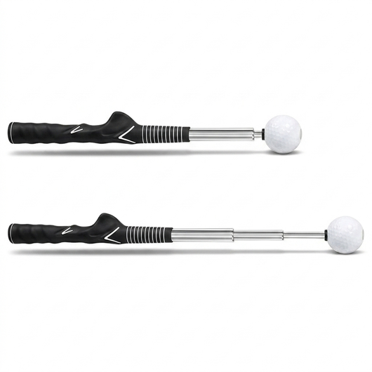 TourGrip Swing Trainer shown collapsed and extended